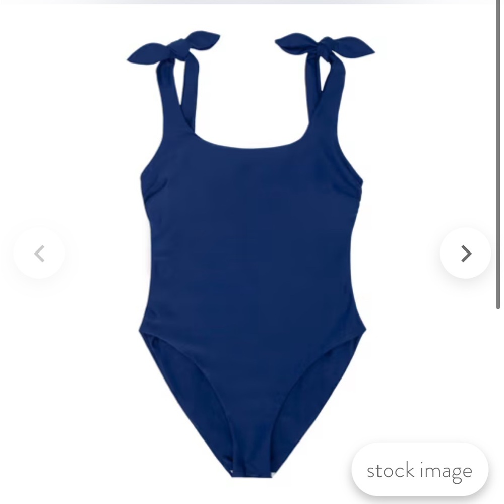 Minnow tie knot one piece in navy size XS